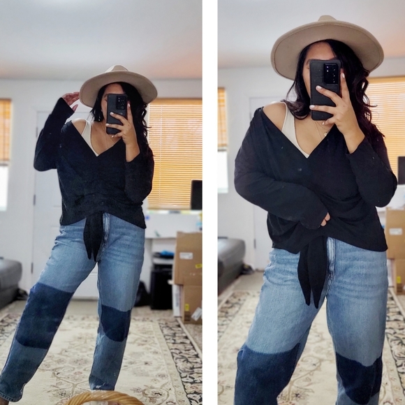 BEHIND THE SCENES TOP IN BLACK - Picture 1 of 10